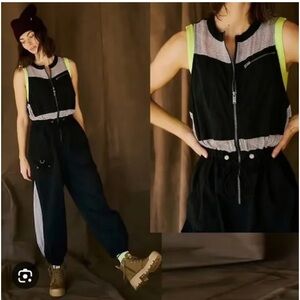 New inhale mesh nylon jumsuit